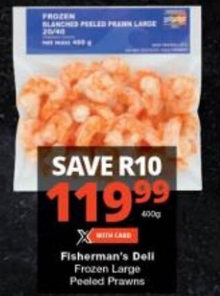 Fisherman's Dell Frozen Large Peeled Prawns