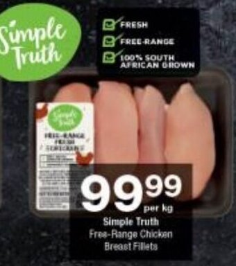 Checkers Simple Truth Free-Range Chicken Breast Fillets offer