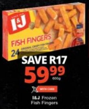 Checkers 1&J Frozen Fish Fingers offer