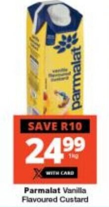 Checkers Parmalat Vanilla Flavoured Custard offer