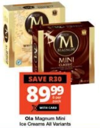 Ola Magnum Mini Ice Creams All Variants