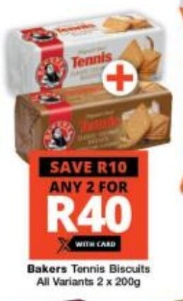 Bakers Tennis Biscuits All Variants 2 x 200g