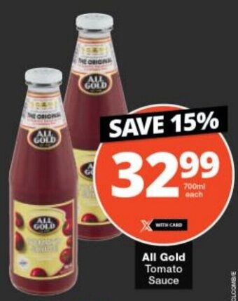 Checkers All Gold Tomato Sauce offer