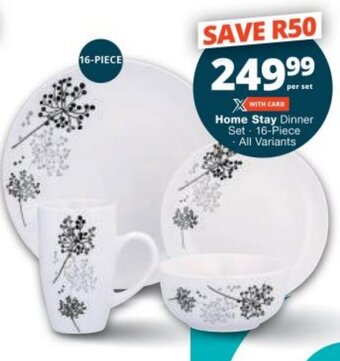Checkers Home Stay Dinner Set 16-Piece All Variants offer