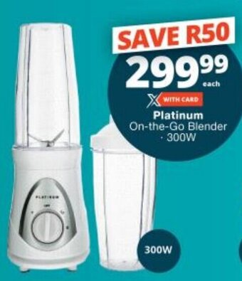 Checkers Platinum On-the-Go Blender 300W offer