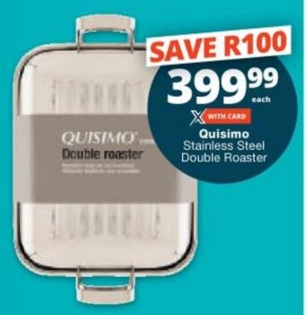 Checkers Quisimo Stainless Steel Double Roaster offer
