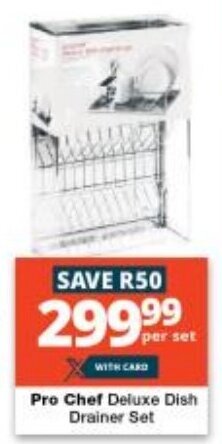 Pro Chef Deluxe Dish Drainer Set