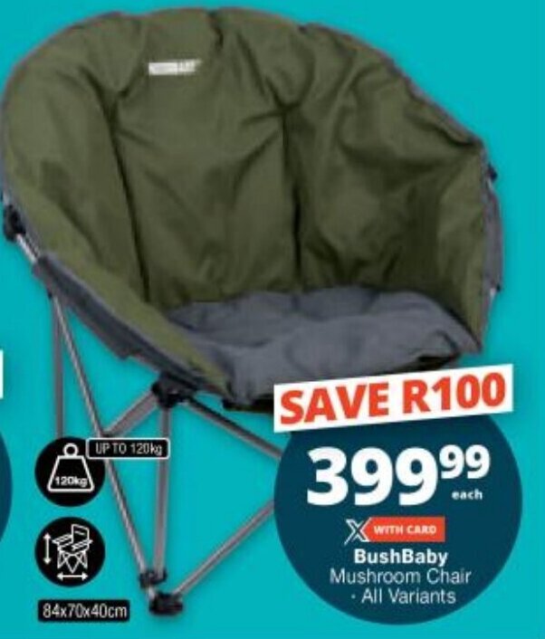 BushBaby Mushroom Chair All Variants offer at Checkers