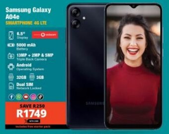 Checkers Samsung Galaxy A04e SMARTPHONE 4G LTE offer