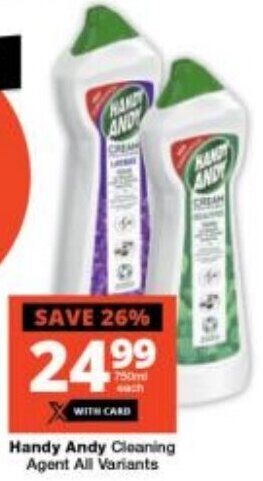 Checkers Handy Andy Cleaning Agent All Variants offer