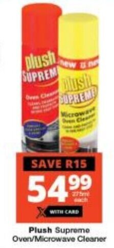 Checkers Plush Supreme Oven/Microwave Cleaner offer