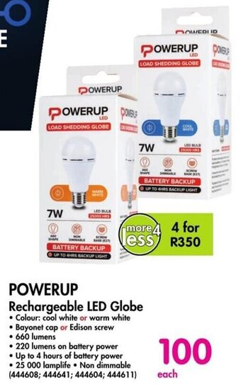Makro POWERUP Rechargeable LED Globe offer