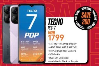 Jet TECNO POP 7 offer