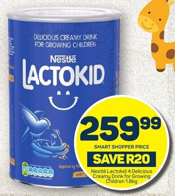 Pick n Pay Nestlé Lactokid 4 Delicious Creamy Drink for Growing Children 1.8kg offer