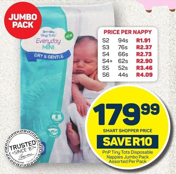 Tiny store tots nappies