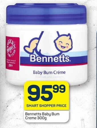 Pick n Pay Bennetts Baby Bum Creme 300g offer