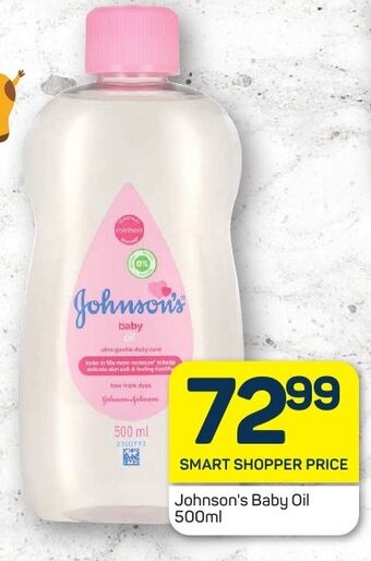 Pick n Pay Johnson's Baby Oil 500ml offer