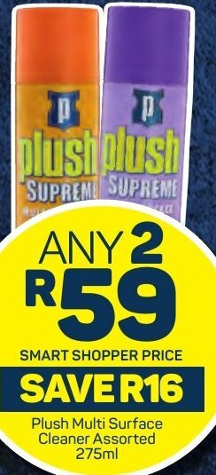 Pick n Pay Plush Multi Surface Cleaner Assorted 275ml offer