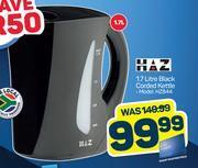 Pick n Pay Haz 1.7l black corded kettle hz844 offer