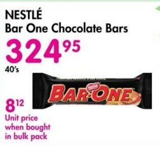 Makro NESTLÉ Bar One Chocolate Bars offer