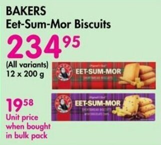 Makro BAKERS Eet-Sum-Mor Biscuits offer