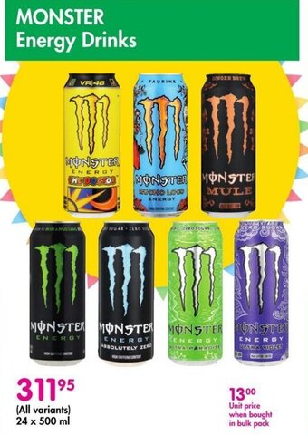 Makro MONSTER Energy Drinks offer