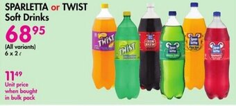 Makro SPARLETTA or TWIST Soft Drinks offer