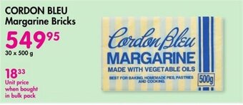 Makro CORDON BLEU Margarine Bricks offer