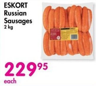 Makro ESKORT Russian Sausages 2 kg offer