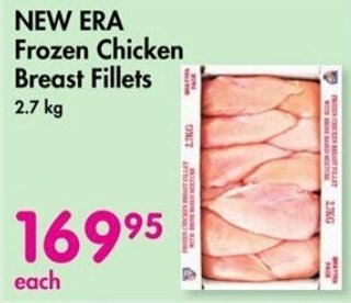 Makro NEW ERA Frozen Chicken Breast Fillets 2.7kg offer