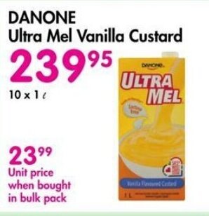 Makro DANONE Ultra Mel Vanilla Custard offer