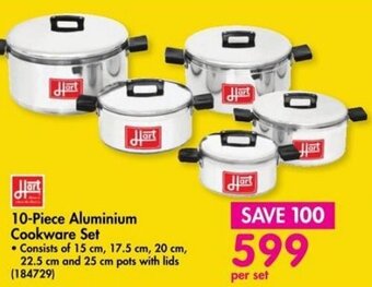 Hart 10-Piece Aluminium Cookware Set