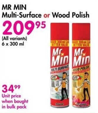 Makro MR MIN Multi-Surface or Wood Polish offer