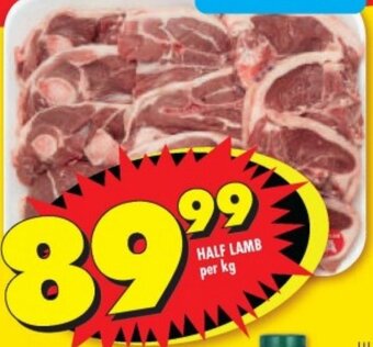 Shoprite HALF LAMB per kg offer