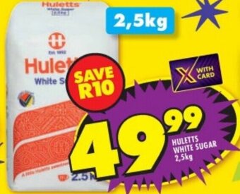 Shoprite HULETTS WHITE SUGAR 2,5kg offer