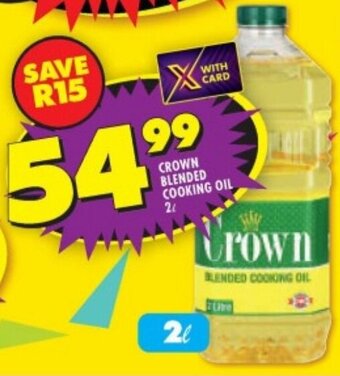 Shoprite CROWN BLENDED COOKING OIL 2L offer