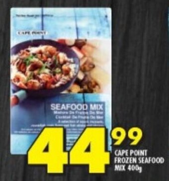 Shoprite CAPE POINT FROZEN SEAFOOD MIX 400g offer