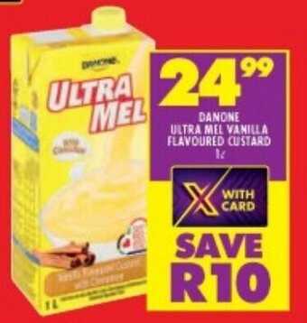 Shoprite DANONE ULTRA MEL VANILLA FLAVOURED CUSTARD 1L offer