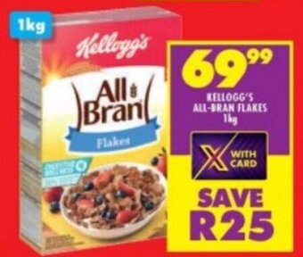 Shoprite KELLOGG'S ALL-BRAN FLAKES 1kg offer