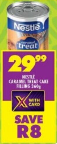 Shoprite NESTLE CARAMEL TREAT CAKE FILLING 360g offer