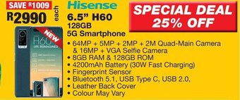 OK Furniture Hisense 6.5" H60 128GB offer