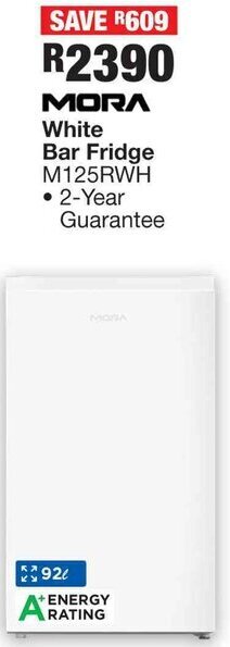 OK Furniture MORA White Bar Fridge offer