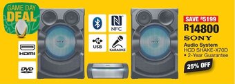 OK Furniture SONY Audio System HCD SHAKE-X70D offer