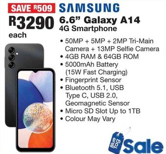 SAMSUNG 6.6" Galaxy A14