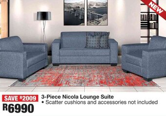 3-Piece Nicola Lounge Suite