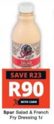 Checkers Spur Salad & French Fry Dressing 1L offer
