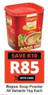 Checkers Royco Soup Powder All Variants 1kg Each offer
