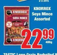 Boxer Knorrox soya mince assorted offer