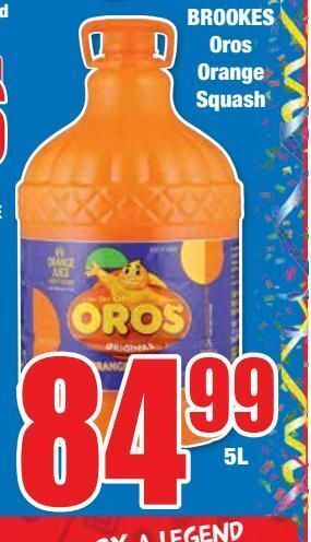 Boxer Brookes oros orange squash offer