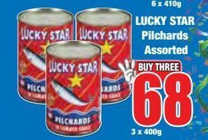 Boxer Lucky star pilchards assorted offer